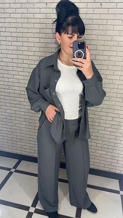 Костюм Valentina 034-1 grey - делук