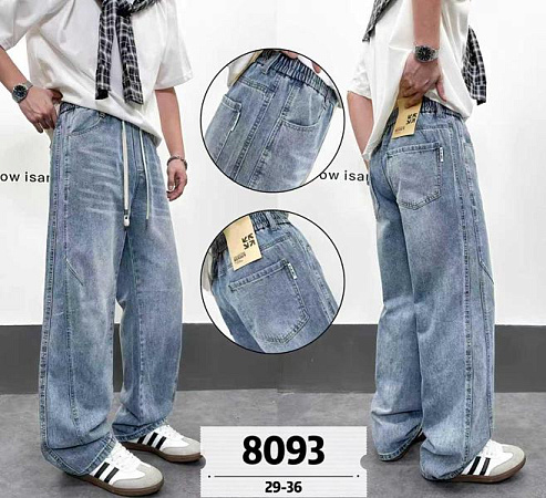 Джинсы God Baron 8093 l.blue - делук