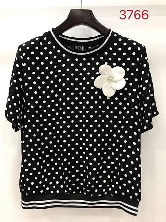 Футболка Lida 3766 black - делук