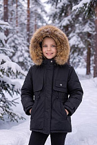 Куртка Delfinka 8815 black - делук