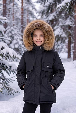 Куртка Delfinka 8815 black - делук