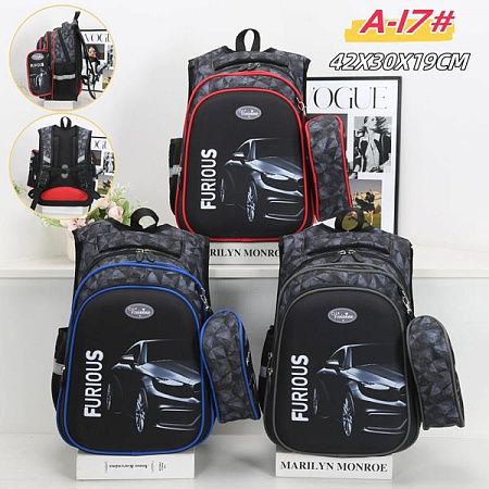 Рюкзак Candy Bags A17 black-blue - делук
