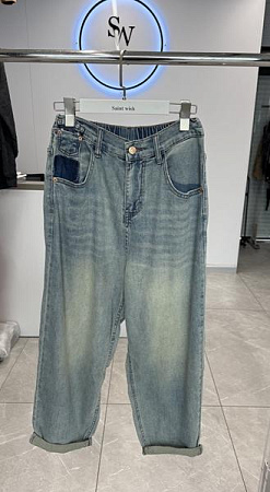 Джинсы Saint Wish 1292 l.blue - делук