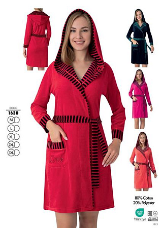 Халат Cotpark 1610 red - делук