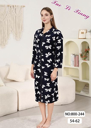 Халат Anion 800-244 black - делук