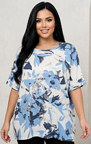 Футболка Levisha 26026 l.blue - делук