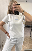 Футболка Lora LR1478 white - делук