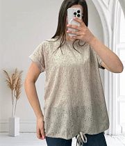 Футболка Levisha 25043 beige - делук