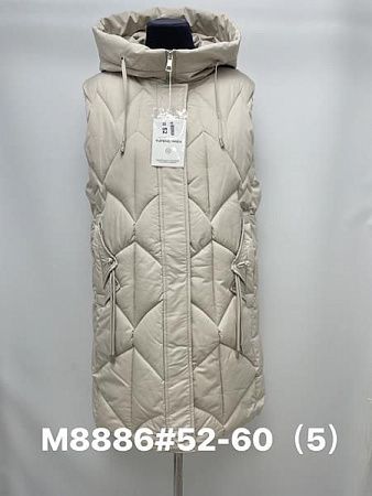 Жилетка Jacket M8886 beige - делук