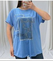 Футболка Levisha 25314 l.blue - делук