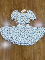 Платье Rsv 299 white-l.blue - делук