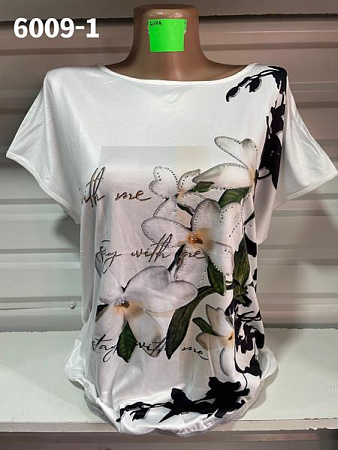 Футболка Gertie 6009-1 white - делук