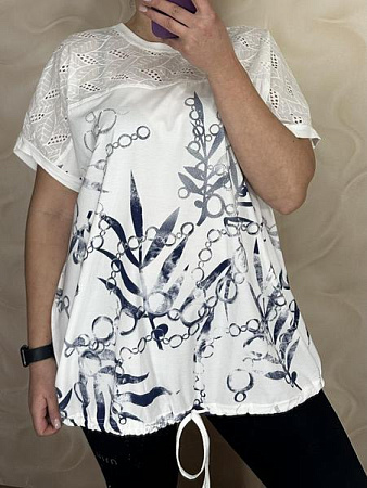 Футболка Levisha 26012 white - делук