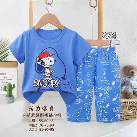 Пижама Фунтик 274-2 l.blue - делук