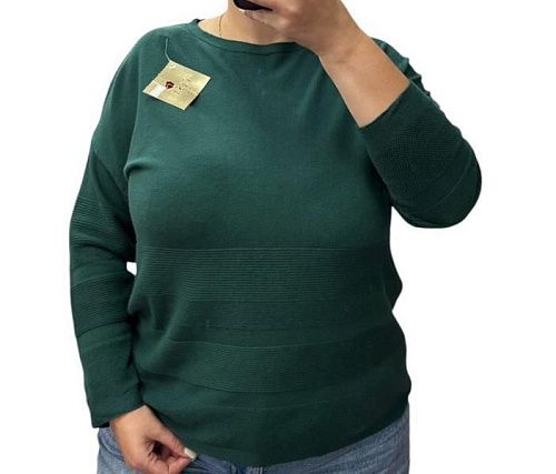 Свитер Elena&Vika 25234 green - делук