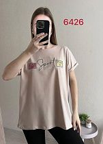 Футболка Fsn 6426 beige - делук