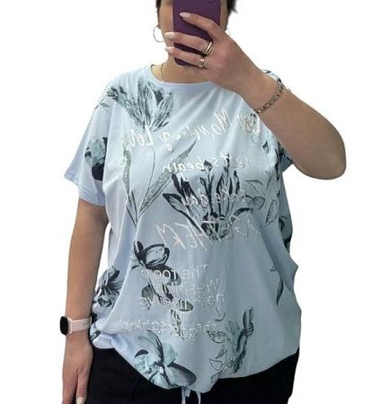 Футболка Elena&Vika 25083 l.blue - делук