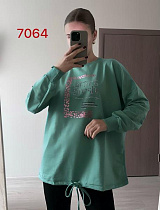 Свитер Fsn 7064 green - делук