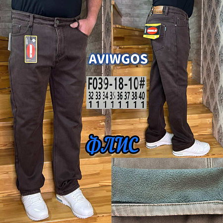 Джинсы God Baron F039-18-10 brown - делук