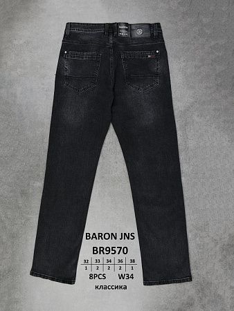 Джинсы God Baron BR9570 black - делук