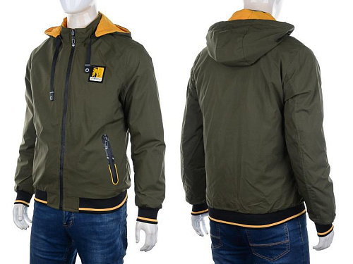 Куртка M7 2228 khaki-yellow - делук