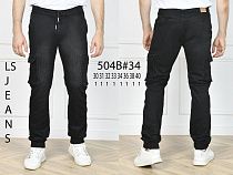 Джинсы God Baron 504B black - делук