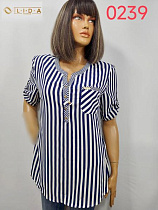 Блузка Lida 0239 navy - делук