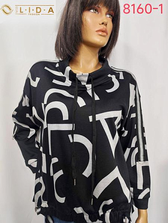 Батник Lida 8160-1 black - делук