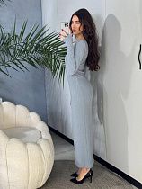 Платье Arina 7042 grey - делук