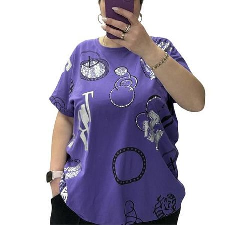 Футболка G.L.S.A 25085 purple - делук