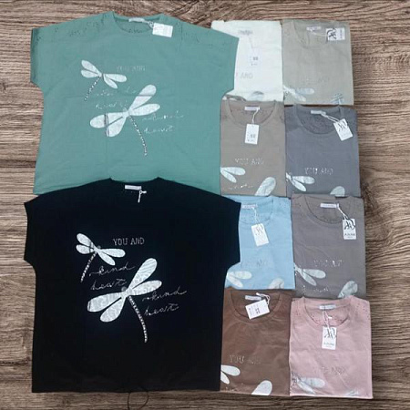 Футболка Julia JL1102 l.grey - делук