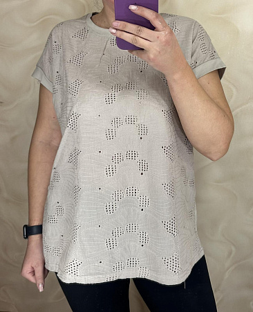 Футболка Levisha 26005 grey - делук