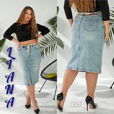 Юбка Liana Denim 395 l.blue - делук