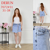 Юбка-Шорты Maxim Jeans 7072 l.blue - делук