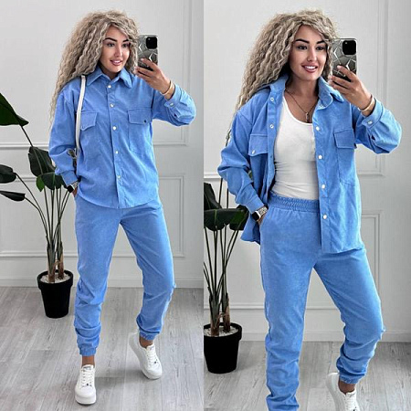 Костюм Спорт Alisa Brand 127 l.blue - делук