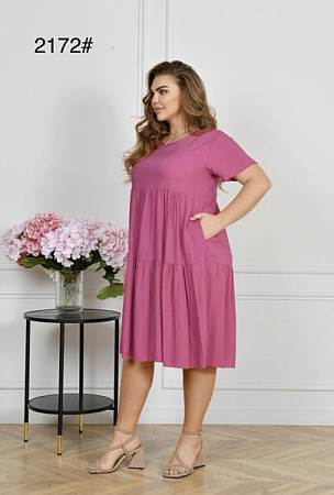 Платье Estima 2172 pink - делук