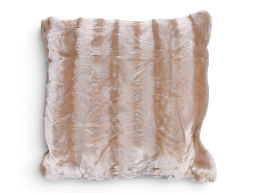 Подушка Obuv Ok2 Плюш смужка (99151-2) молочний - делук