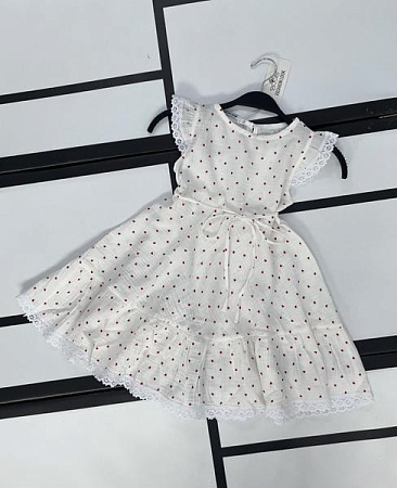 Платье Kosmy K705 white-red - делук