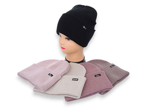 Шапка Angelica FM004-3 подвійна mix - делук