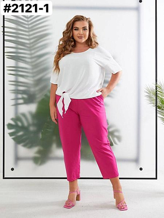 Капри Bat 2121-1 pink - делук