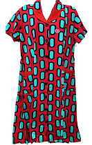 Халат Cotpark 505-3989 red-l.green - делук