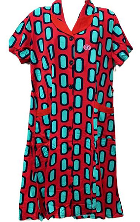 Халат Cotpark 505-3989 red-l.green - делук