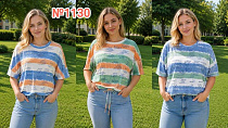 Футболка P.Hey N1130 blue-orange - делук