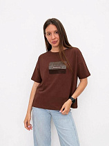 Футболка Fsn 6572 brown - делук