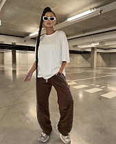 Штаны Спорт Karon 7164 brown - делук