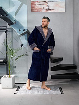 Халат Lindros LD71 navy - делук