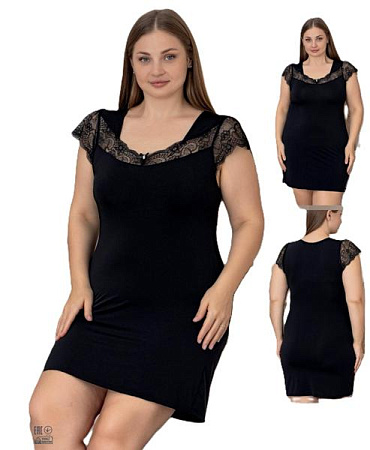 Ночнушка Cotpark 10738B black - делук