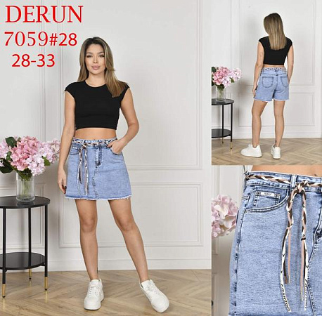Юбка-Шорты Maxim Jeans 7059 l.blue - делук
