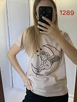 Футболка Fsn 1289 beige - делук