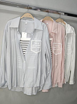 Рубашка Style Nadezhda 9606-1 white - делук